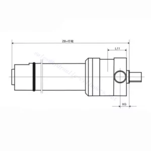 Hovedstifttype metallurgisk hydraulisk cylinder