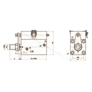 50-100 Double Acting Single Axis MDC Series Compact Mold Cylinder