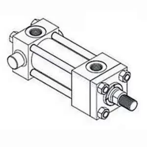 Middle Fixed Trunnion Four Rod Hydraulic Cylinder