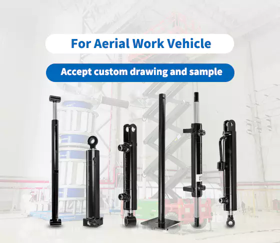 aerial work vehicle hydraulic cylinders