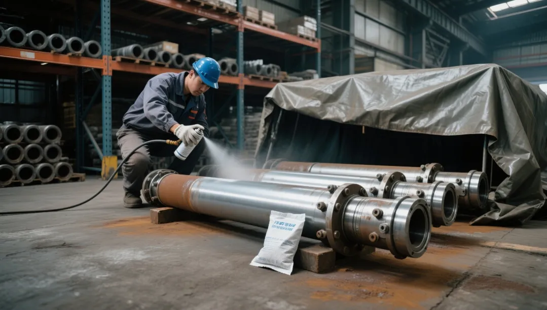 Protecting stacker reclaimer hydraulic cylinder