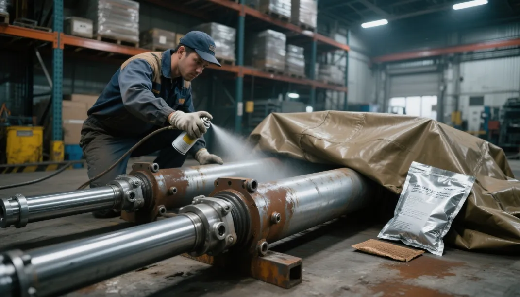 Lubricating construction hydraulic cylinder