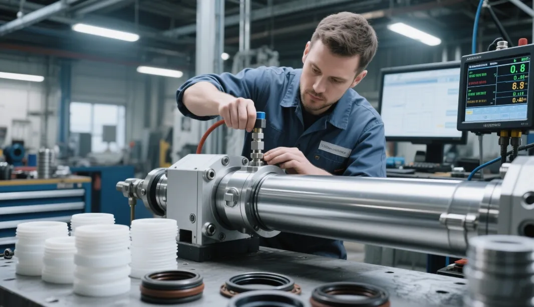 Protecting industrial hydraulic cylinder
