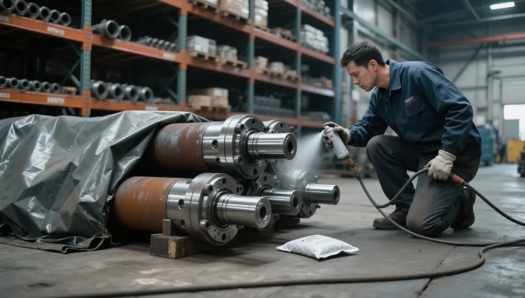 Protecting steel mill hydraulic cylinder from environmental damage