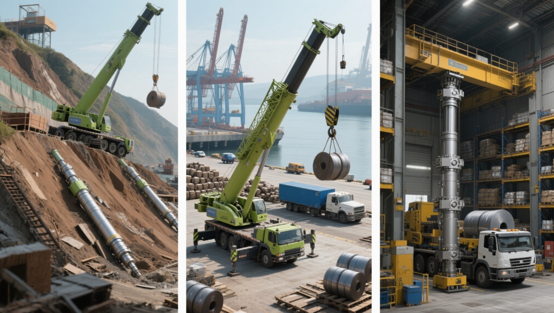Support Hydraulic Cylinder for Car Crane Application