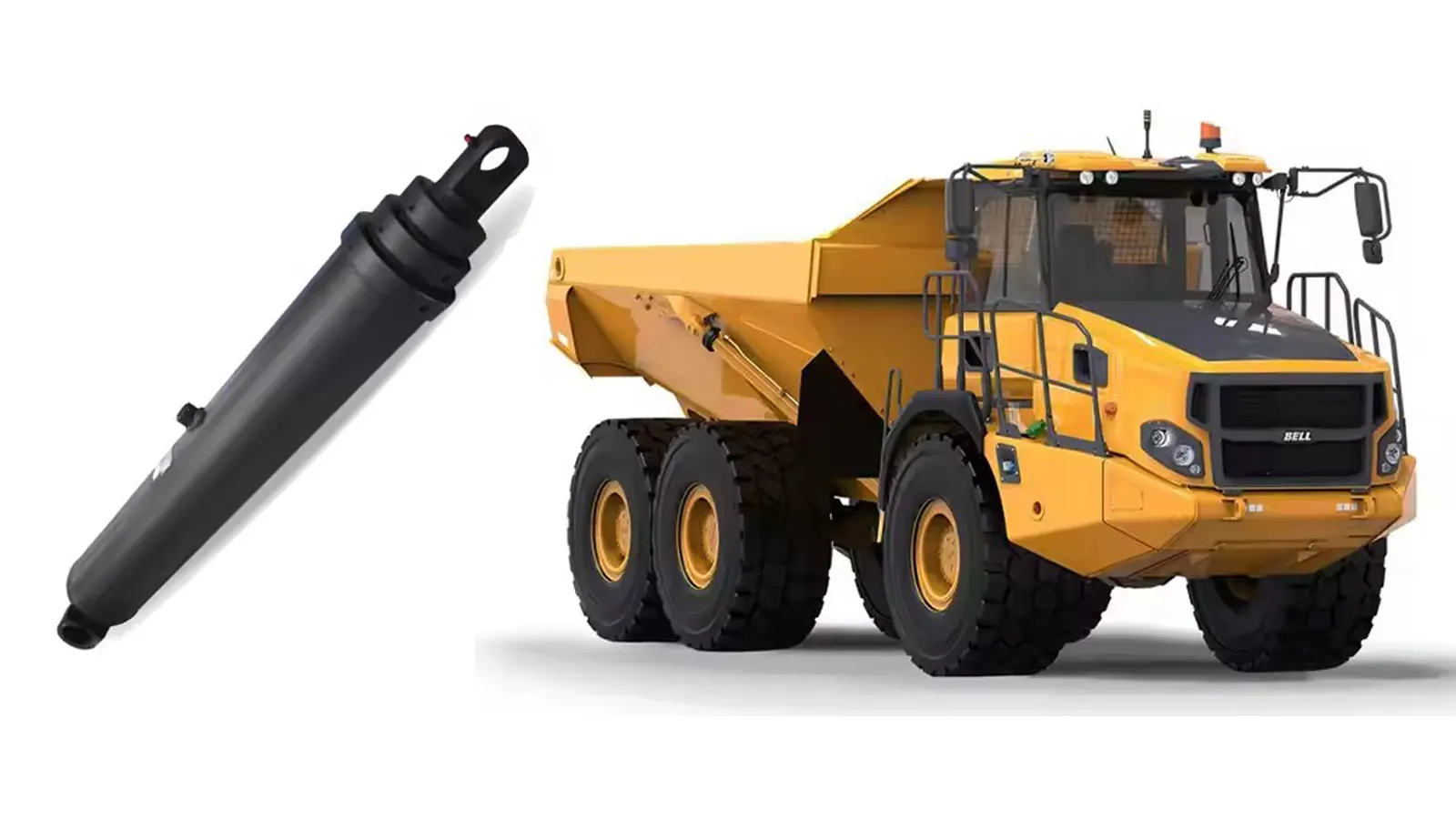 3 fokozatú teleszkópos hidraulikus henger dömperhez