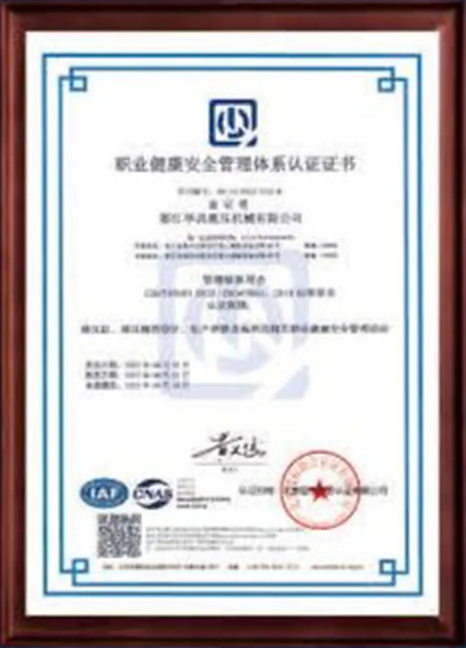 ISO 45001 Occupational Health & Safety